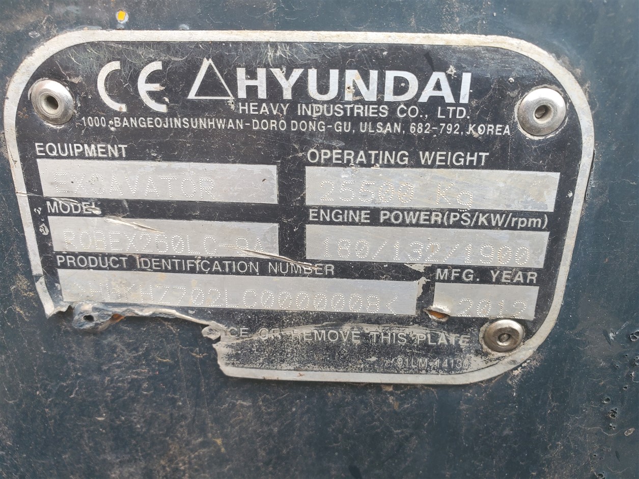 Hyundai R260LC-9a